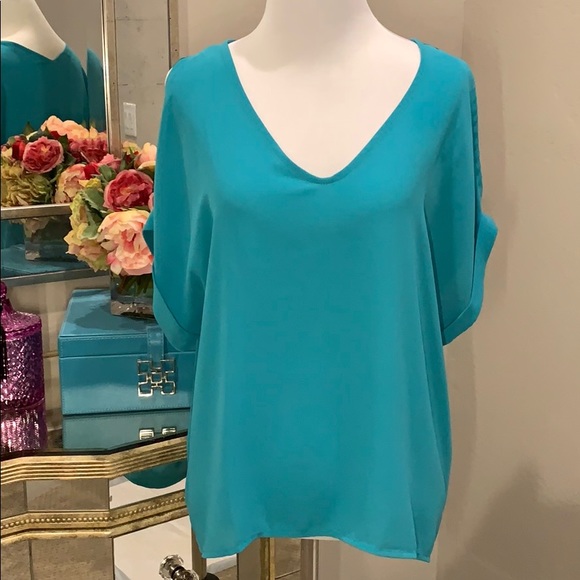 Lush Tops - Cold shoulder blouse by Lush